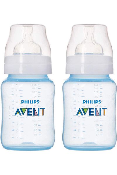 Philips Avent زجاجة رضاعة زجاجية ذات استجابة طبيعية سعة 240 مل - شهر واحد Scy933/01
