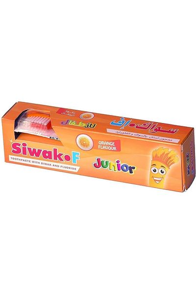 SIWAK.F Siwak F T/p Kit 50gm Orang T/b (10228) --- سواك اطفال 50جرام بالبرتقال مع فرشاة 10228
