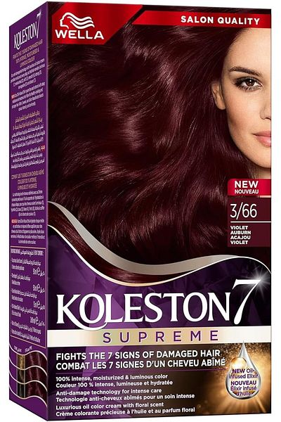 Wella ويلا كولوستون كيت صبغه للشعر بنفسجي 3/66  50مل
