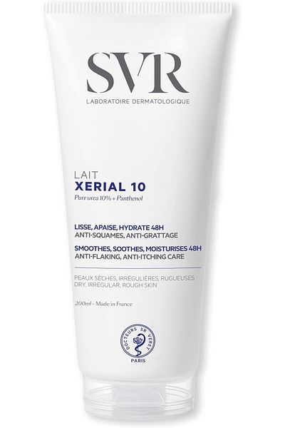 SVR لوشن الجسم SVR XERIAL 10 فائق الثراء، 10% يوريا نقية، بانثينول وزبدة الشيا، مرطب لمدة 48 ساعة