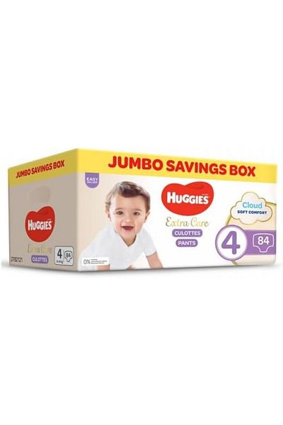 Huggies Huggies Extra Care Briefs, Size 4, 84 Count, Jumbo Box