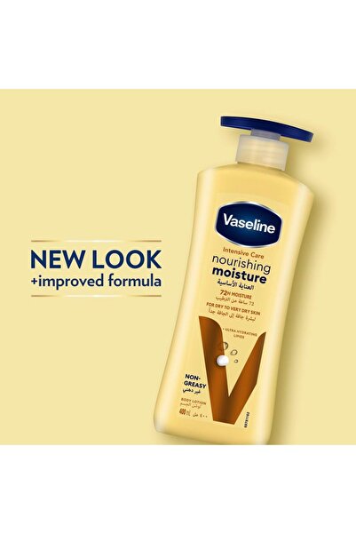Vaseline Body Lotion Essential Healing With Pure Oat Extracts, Non-Greasy Formula, Heals Dry Skin,40