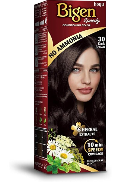 BİGEN بيجون صبغة للشعر سبيدي 40جرام بدون امونيا (رقم 30) بني غامق شكل جديد