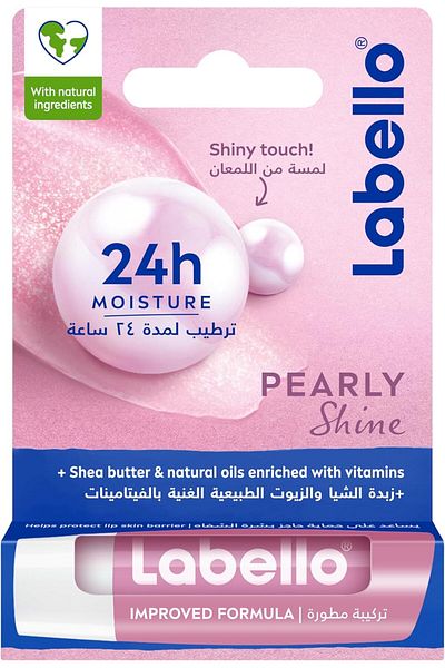 NIVEA Labello Pearly Shine 4.8gm 31981 --- Labello Pearly Shine Lip Balm 4.8gm