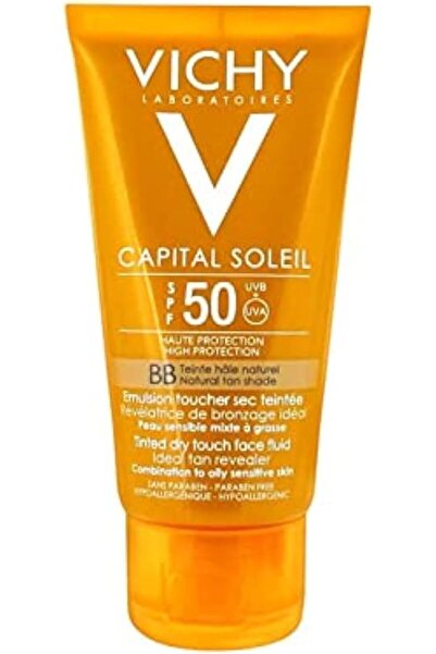 Vichy Ideal Soleil BB Tinted Mattifying Face Fluid Dry Touch SPF 50-50 مل