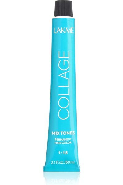 Lakme مجموعة ألوان الشعر كولاج كريم من لاكمي، مزيج من درجات الألوان 0/10، 60 مل [20101]، 0/10 أخضر