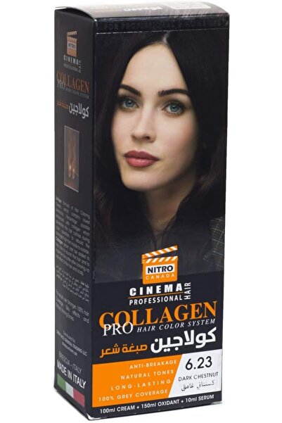 NITRO CANADA صبغة شعر كولاجين برو، 6.23 كستنائي غامق