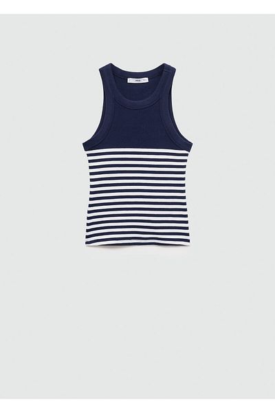 MANGO Woman Navy Blue Women's Bustier 77140624