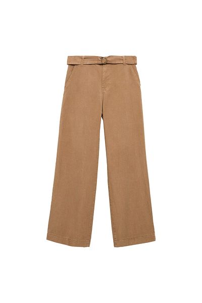 MANGO Brown Women's Trousers 67099050
