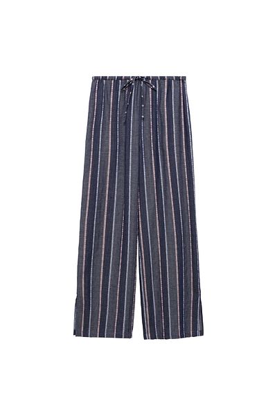 MANGO Woman Bright Blue Women's Trousers 77063260