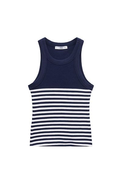 MANGO Woman Navy Blue Women's Bustier 77140624