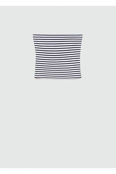 MANGO Woman Women's Navy Blue Bustier 67048643
