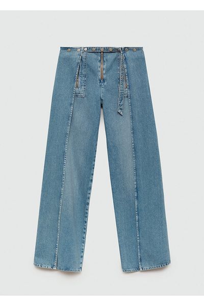 MANGO Woman Blue Women's Jeans 77040638