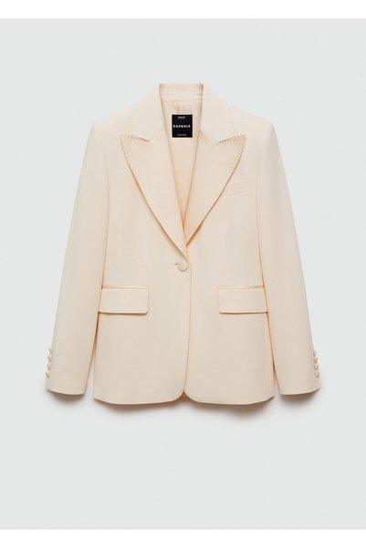 MANGO Natürel Kadın  Blazer Ceket 67089231