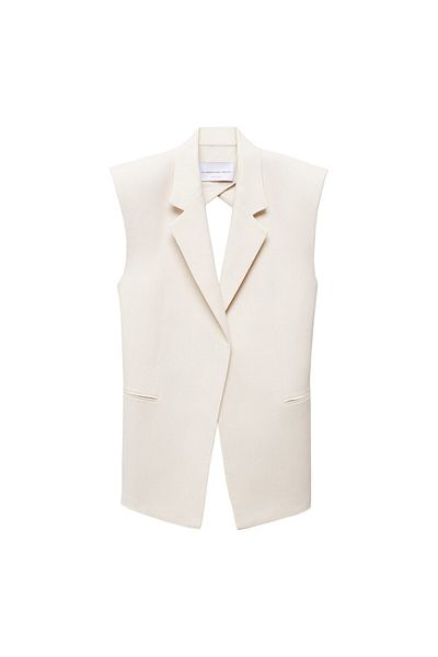 MANGO Natural Women's Vest 67078656