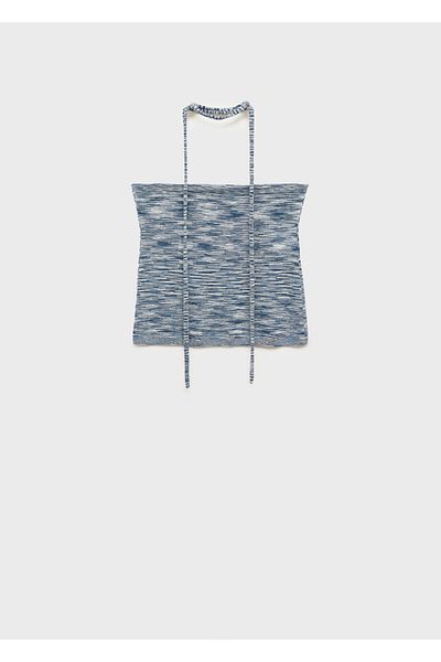 MANGO Woman Blue Women's Bustier 77041505