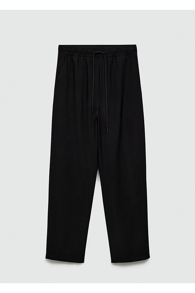 MANGO Woman Women's Black Pants 77160350