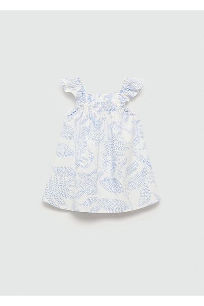 MANGO Woman Baby Girl Cherry Λευκό Φόρεμα 77040367
