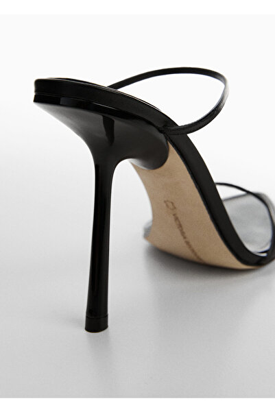 MANGO Woman Siyah Kadın Sandalet 67038655