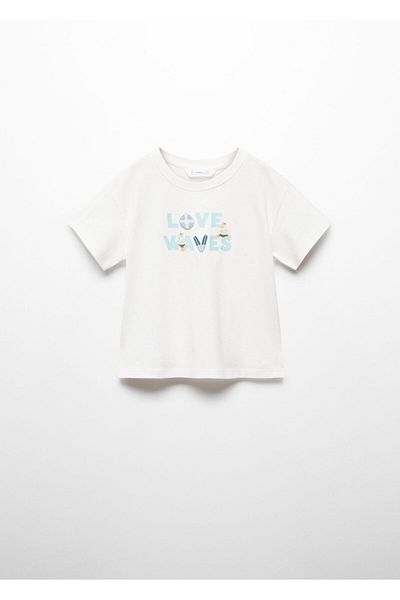MANGO Woman Tricou Kirik White Baby Boy 67027717