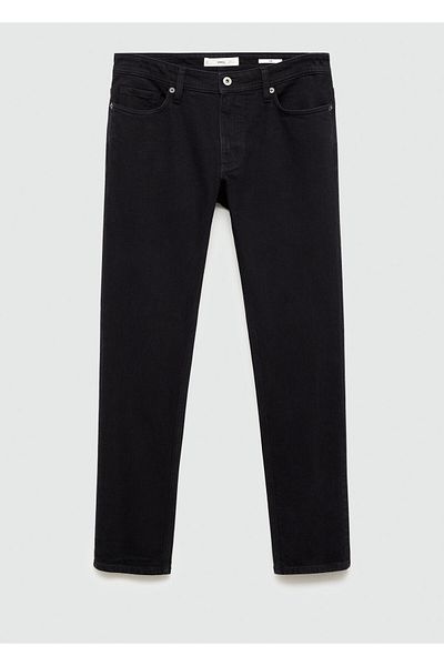 MANGO Men's Black Denim Jeans 77320596