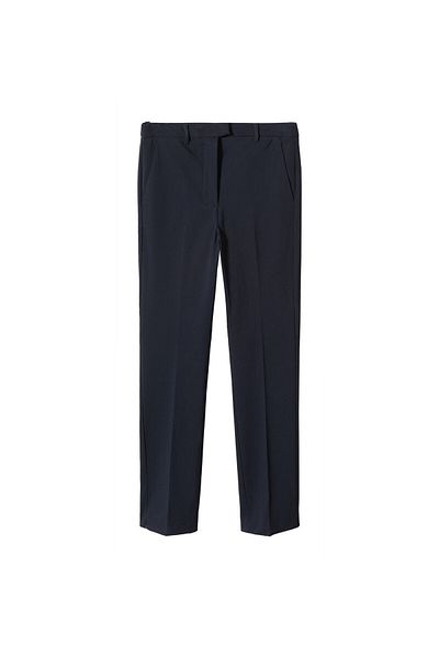 MANGO Woman Navy Blue Women's Trousers 77191280