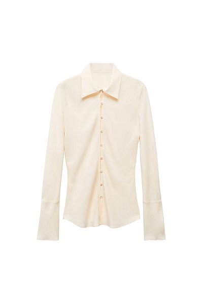 MANGO Woman Koszula damska naturalna 67038657