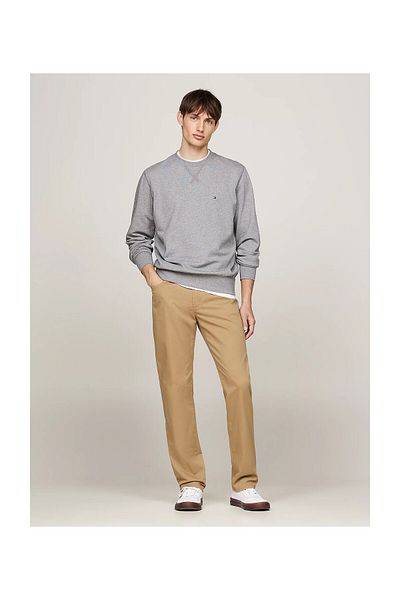Tommy Hilfiger Зелен мъжки суичър Terry Crewneck - Essential