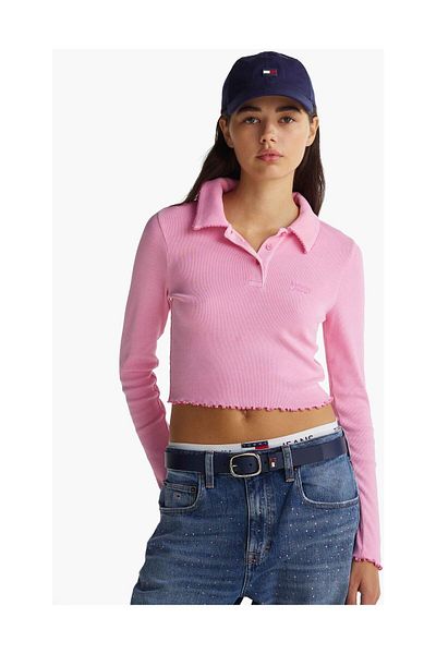 Tommy Hilfiger Polokošile Tjw Crp - Detail žebrovaného hřebene Ls