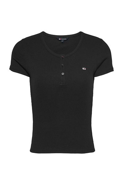 Tommy Hilfiger TJW SLIM BUTTON RIB C-NECK SS
