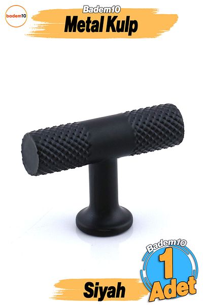 Badem10 Freestyle Mat Negru Metal Mâner Buton Mobilier Bucătărie Sertar Dulap Dulap Capac Mâner Mâner