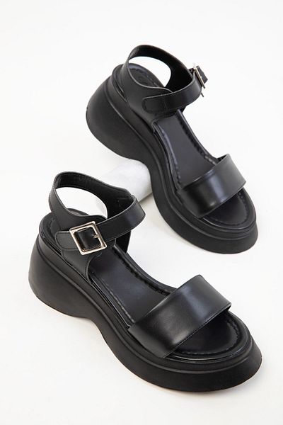 SOHO Schwarze Damensandalen 20383