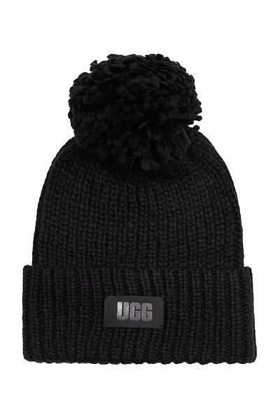UGG Sada bot Kayan Dalgalar Apple Beanie Pom 21883-BLK
