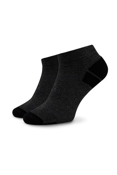 4F Комплект от 2 чифта мъжки ниски чорапи Black Adults