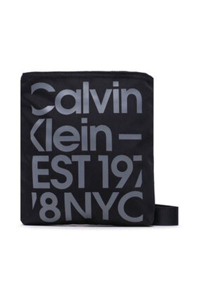 Calvin Klein Pánská taška Messenger – černá 22X18X2, Flatpack Sport Essentials 18 gr