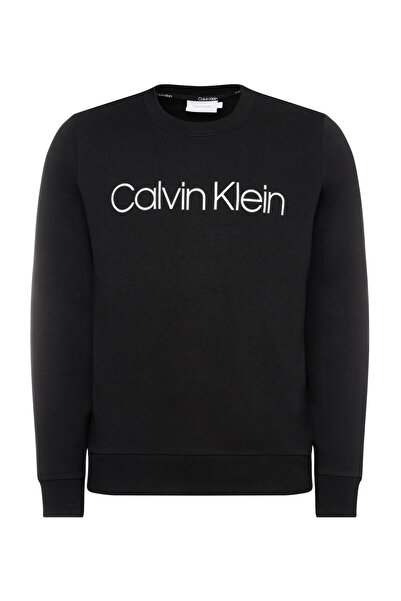 Calvin Klein Pamuklu Baskılı Bisiklet Yaka Regular Fit Sweat Erkek Sweat K10k...