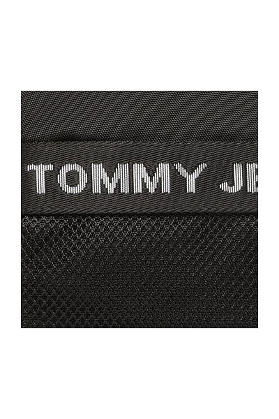 Tommy Hilfiger 18x17x6 Geantă neagră pentru bărbați cu fermoar Tjm Essential Square Reporter