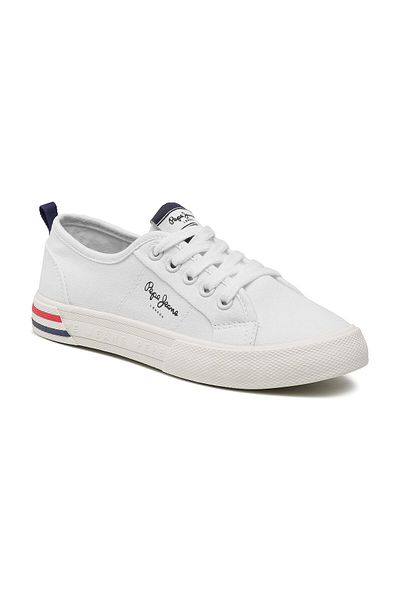 Pepe Jeans Dětské tenisové boty bílé