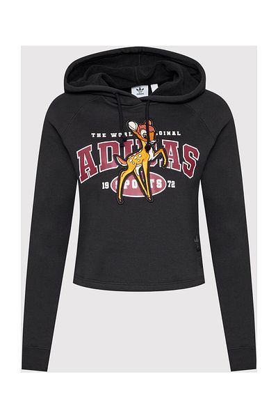 adidas Bambi Hoodie - Dámská černá ležérní mikina He6875