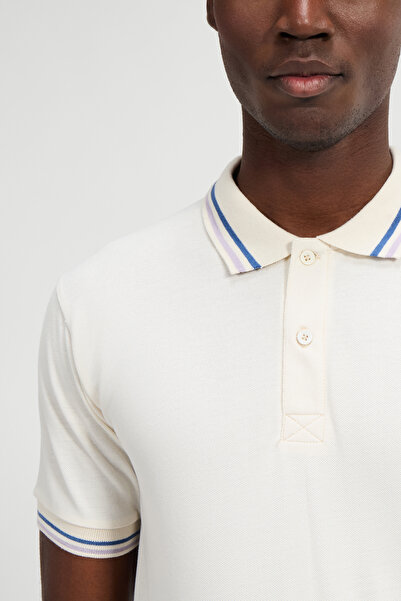 Ellesse Bílé pánské tričko Polo Neck