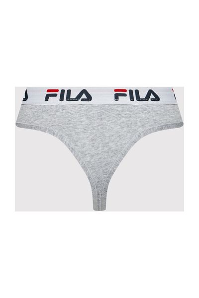 Fila Damen String - Normální pas, breiter Logo-Bund, Baumwolle, einfarbig