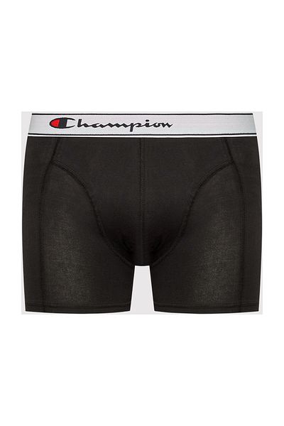 Champion Herren Boxershorts, 2er Pack - Baumwolle, Logobund, einfarbig