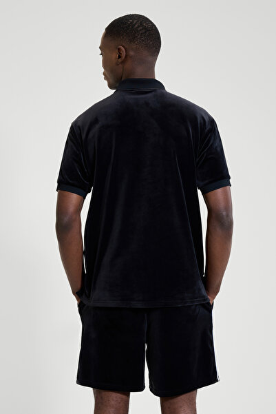 Ellesse Pánské černé tričko Polo Neck