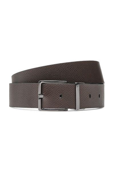 Calvin Klein Pánský pásek hnědý, černý pro dospělé