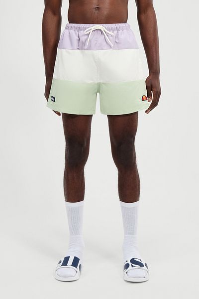 Ellesse Herren-Badeshorts – Lavendel/Off White/Green