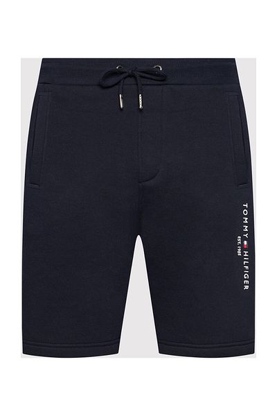 Tommy Hilfiger Ανδρικό σορτς φούτερ κανονικής μέσης μονόχρωμο μπλε - Mw0mw22198dw5