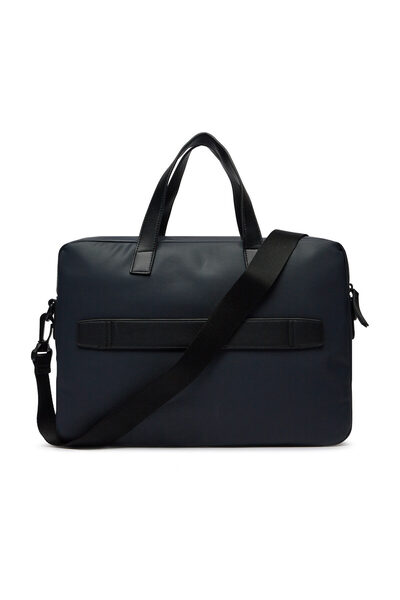 Tommy Hilfiger Тъмносиня мъжка чанта за лаптоп 30X28X10 cm Th Pique Slim чанта за компютър