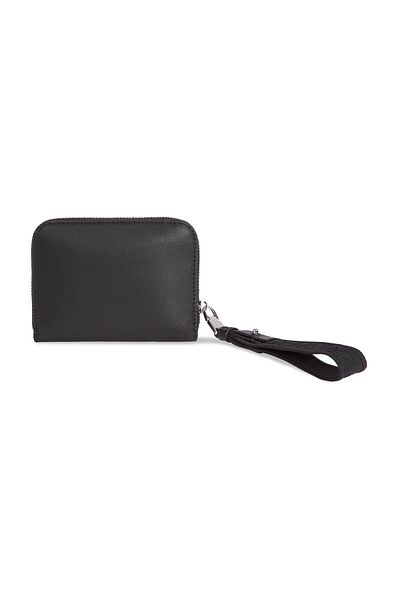 Calvin Klein Portofel negru din piele pentru utilizare zilnică cu logo-ul mărcii pentru femei K60K 611688 -BEH