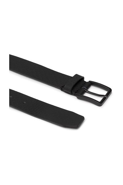 BOSS Curea neagră din piele cu logo-ul mărcii pentru bărbați 50475090 -001
