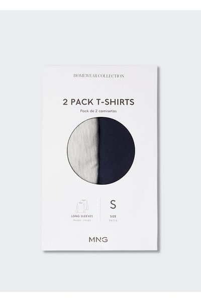 MANGO Hellgraues Pyjama-Oberteil für Damen 37926720